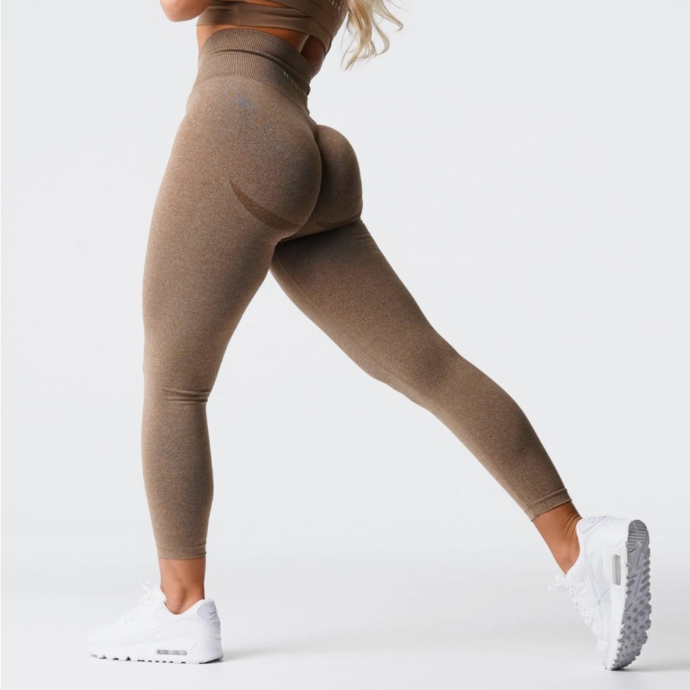NVGTN Tan High-Waisted Leggings